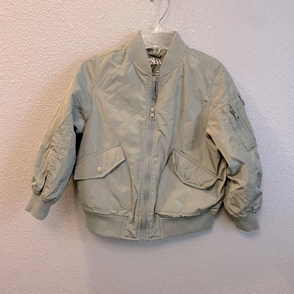 Zara Boys Nylon Bomber Jacket Size 6